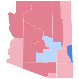 Arizonan presidentinvaalien tulokset 1968.svg