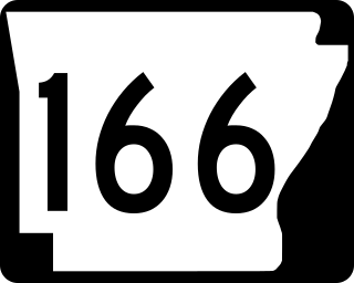 <span class="mw-page-title-main">Arkansas Highway 166</span> State highway in Arkansas, United States