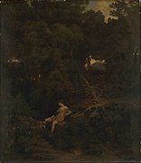 Arnold Böcklin: Nymphe an der Quelle, ca. 1855