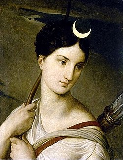 Artemisa pintada en o sieglo XIX per Francesco Hayez.