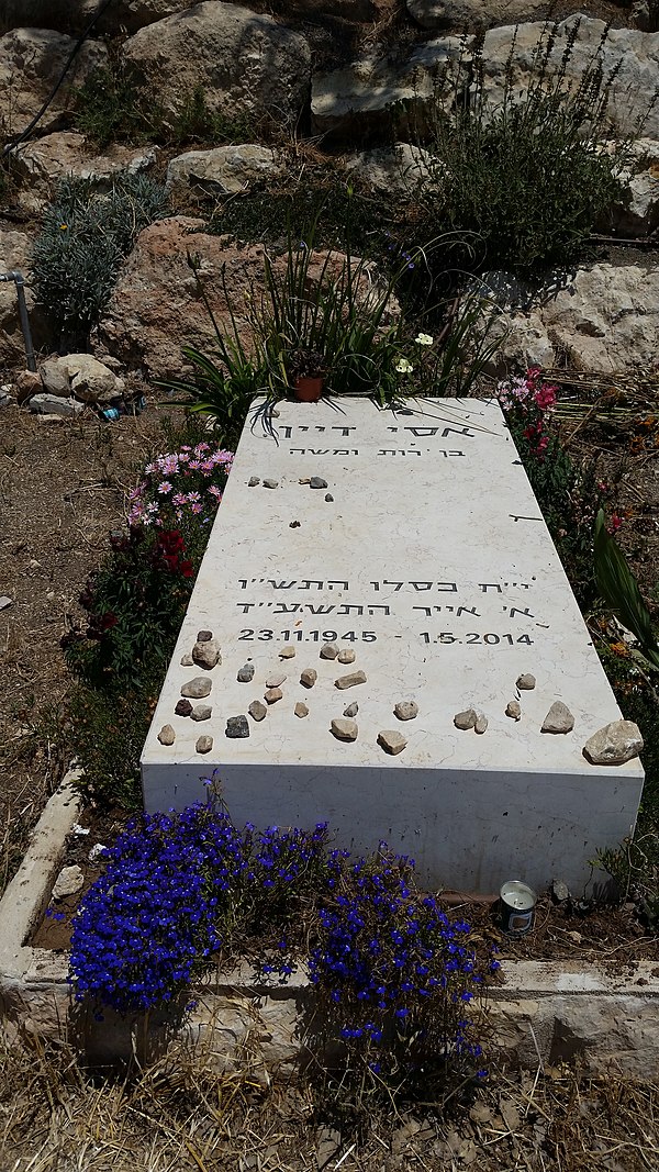 Dayan's grave in Nahalal