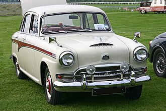 The Morris Marshal was based on the Austin A95 Westminster (pictured) Austin A95 Westminster front.jpg