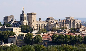 Palais des Papes of Avignon.
