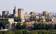 Avignon, Palais des Papes depuis Tour Philippe le Bel od JM Rosier.jpg