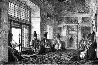 Zaal ĉe la azeroj en Ŝuŝo, 1865, de Vasilij Vereŝĉagin