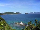 El Nido, Palawan in the Philippines served as a filming location, and in the film, was used as escape route from Manila. Bacuit.JPG