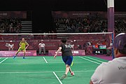 Deutsch: Badminton bei den Olympischen Jugendspielen 2018; Tag 4, 10. Oktober 2018; Viertelfinale Mädchen: Vu Thi Anh Thu (Vietnam) - Goh Jin Wei (Malaysia) 12-21, 9-21 26′ English: Badminton at the 2018 Summer Youth Olympics at 10 October 2018 – Girls Quarterfinal: Vu Thi Anh Thu (Vietnam) vs Goh Jin Wei (Malaysia) 12-21, 9-21 26′