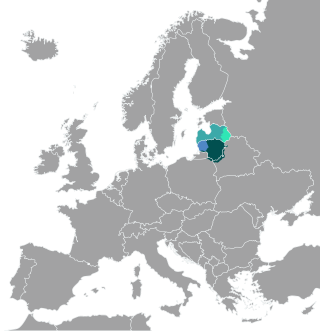 <span class="mw-page-title-main">Eastern Baltic languages</span> Group of languages belonging to the Baltic language family