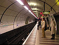 Docklands Light Railway platform at Bank