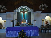 Altar of the Our Lady of Loretto Chapel.