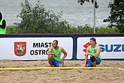 Deutsch: Beachhandball Europameisterschaften 2019 (Beach handball Euro); Tag 2: 3. Juli 2019 – Männer, Vorrunde Gruppe B, Slowenien-Russland 0:2 (16:24, 14:24) English: Beach handball Euro; Day 2: 3 July 2019 – Men Preliminary Round Group B – Slovenia-Russia 0:2 (16:24, 14:24)