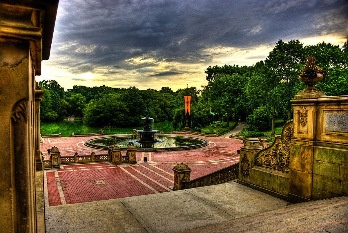 Bethesda Terrace and Fountain Stock Image - Image of view, bethesda:  91208491