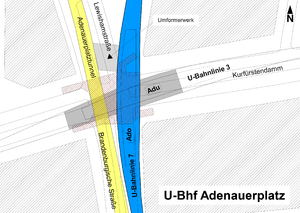 U-Bahnhof Adenauerplatz: Geschichte, Anbindung, Weblinks