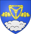 D'azzurro, alla Trinità d'oro, accostata da due cherubini dello stesso, il tutto sostenuto da una nube d'argento (stemma di Saint-Julien-l'Ars, Francia)