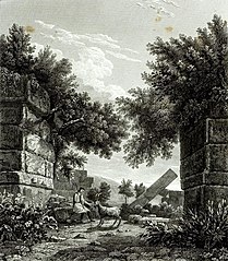 La porte d'Arcadie en 1831.