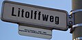 Modern street sign in Braunschweig