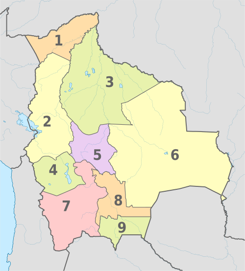 Territorial division of Bolivia