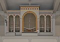 Pfarrkirche St. Stephanus, Bollingen, Gemeinde Dornstadt Reiser-Orgel von 1916 (op. 48, laut Spieltisch: op. 43, 1915); II/P 13+1; im Gehäuse der Walcker-Orgel von 1853