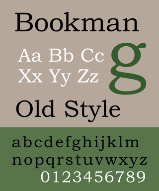 <span class="mw-page-title-main">Bookman (typeface)</span> 1869 serif typeface