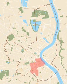 Poziția localității Cantonul Bordeaux-1