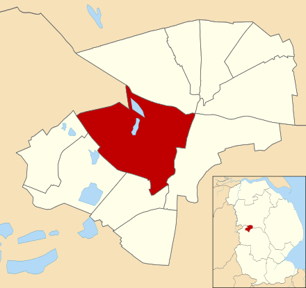 Location of Boultham ward