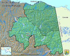 Mappa dei confini Arctic National Wildlife Refuge.png