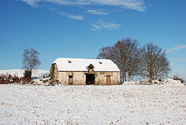 Grange du Courtaou sous la neige