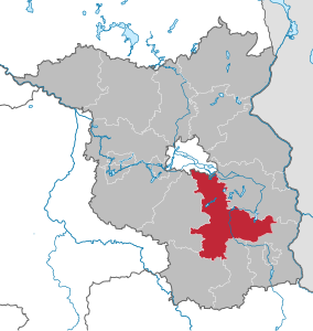 Lage des Landkreis Dahme-Spreewald in Brandenburg (anklickbare Karte)
