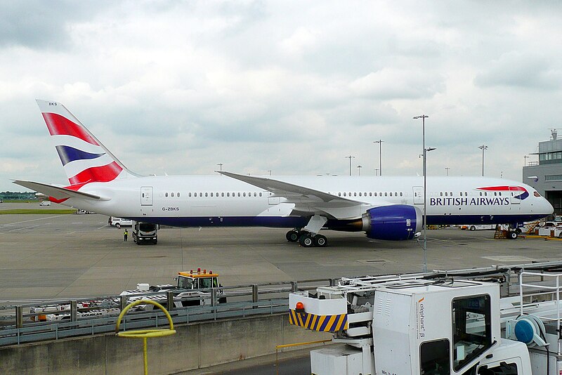 File:British Airways B787-9 (G-ZBKS) @ LHR, June 2018.jpg