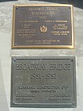 Thumbnail for File:BroadwayBridgePlaque.JPG