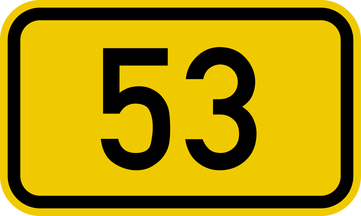 File:Bundesstraße 53 number.svg - Wikimedia Commons