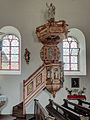 Deutsch: Kanzel in der Magdalena-Katharina Kirche in Burgellern English: Pulpit in the Magdalena Katharina Church in Burgellern