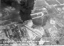 A fire at Bien Hoa airbase. Sigma predicted that a counter to increased U.S. air power would be the bombardment of airfields. Burning Aircraft on ramp at Bien Hoa AB - aireal view.jpg