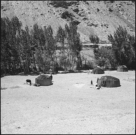 Yurts in eastern Afghanistan