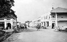 Street scenery at Pematangsiantar in 1910s