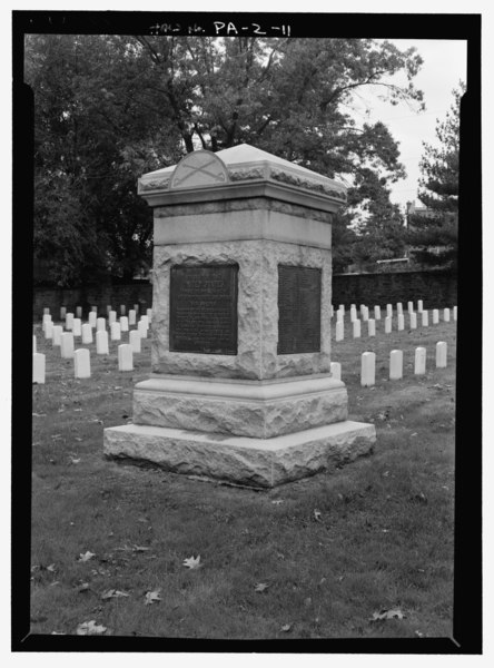 File:CONFEDERATE SOLDIERS and SAILORS MONUMENT, CONFEDERATE SECTION. VIEW TO NORTHWEST. - Philadelphia National Cemetery, Haines Street and Limekiln Pike, Philadelphia, Philadelphia County, PA HALS PA-2-11.tif