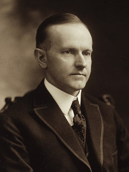 President Calvin Coolidge favored Mellon's economic policies