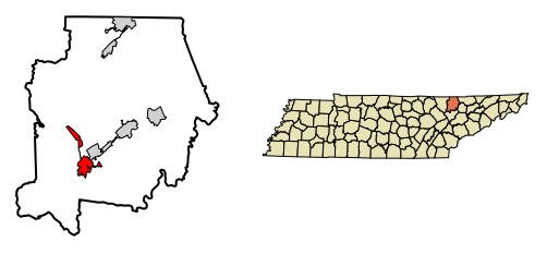 File:Campbell County Tennessee Incorporated and Unincorporated areas Caryville Highlighted 4711360.svg