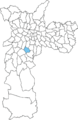Localização do distrito de Campo Belo no município de São Paulo
