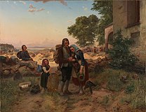 Die Auswanderer von Carl Wilhelm Hübner, 1846
