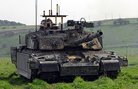 Challenger II main battle tank.