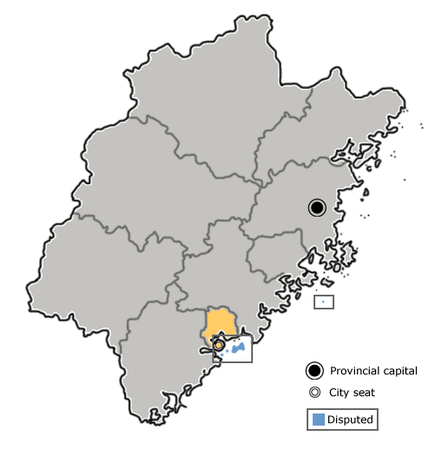 Position in Fujian Province