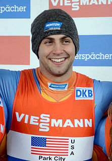 Chris Mazdzer American luger in the Winter Olympics