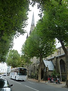 Entrance to St Stephen's with St John Coach passing a church in Rochester Row - geograph.org.uk - 2686533.jpg
