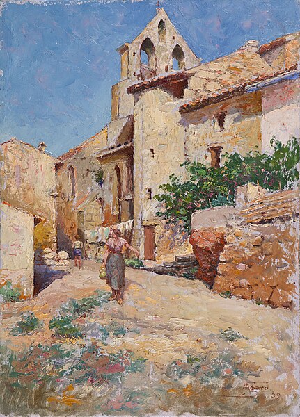 File:Collection Moynault-Falabrègues Peintre Jule Agard Miramas le vieux 1939 MG 9859x S.jpg