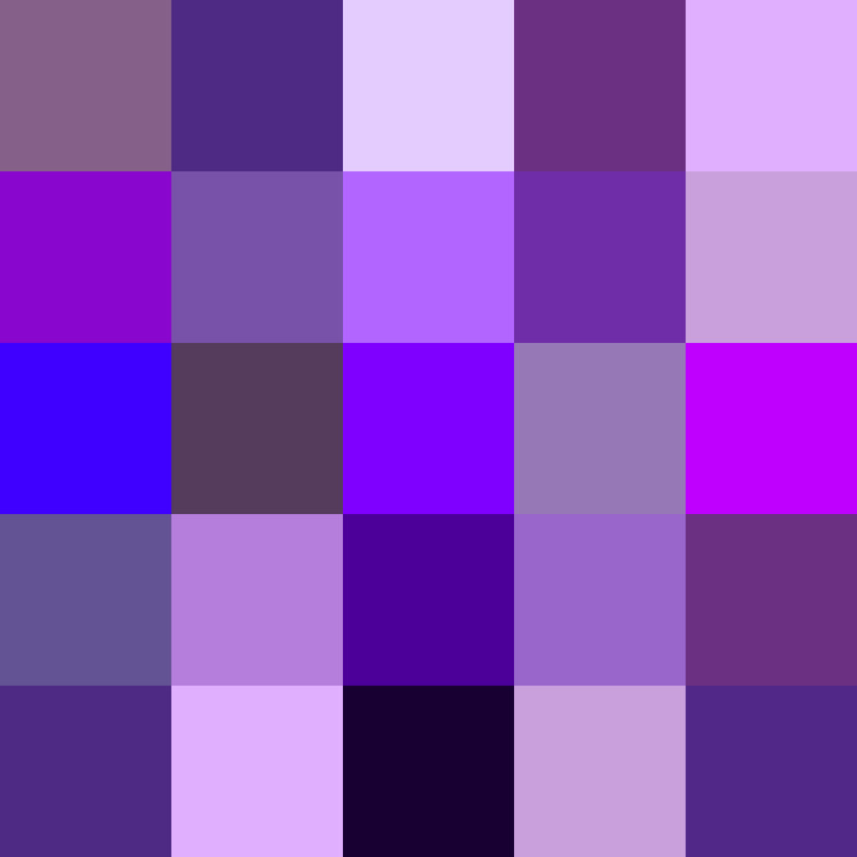 purple colour chart