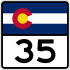 State Highway 35 marker