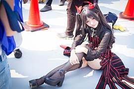 Cosplayerka podczas targów Comiket