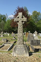 Grave cross of Frank and Sarah Cooper in Wolvercote Cemetery Cooper F&SJ Wolvercote Cemetery.jpg