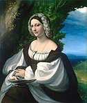 『貴婦人の肖像』 1517年-1518年頃 エルミタージュ美術館所蔵